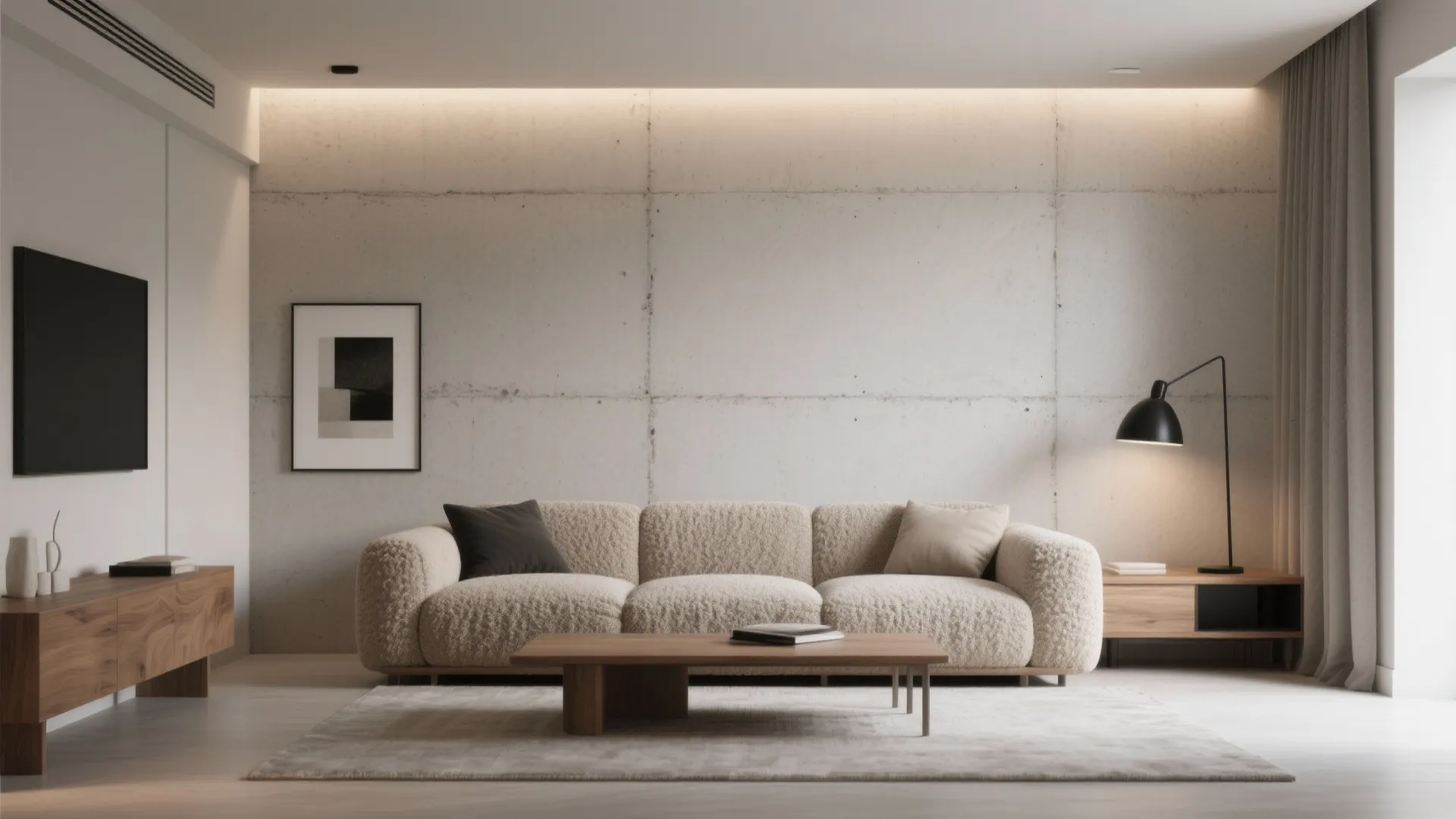 Urban Plaster/Concrete Effect: Calm, Minimal, Mess-Resistant