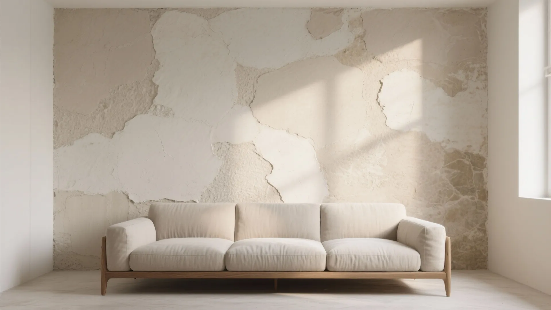 Layered Neutrals on Textured Plaster