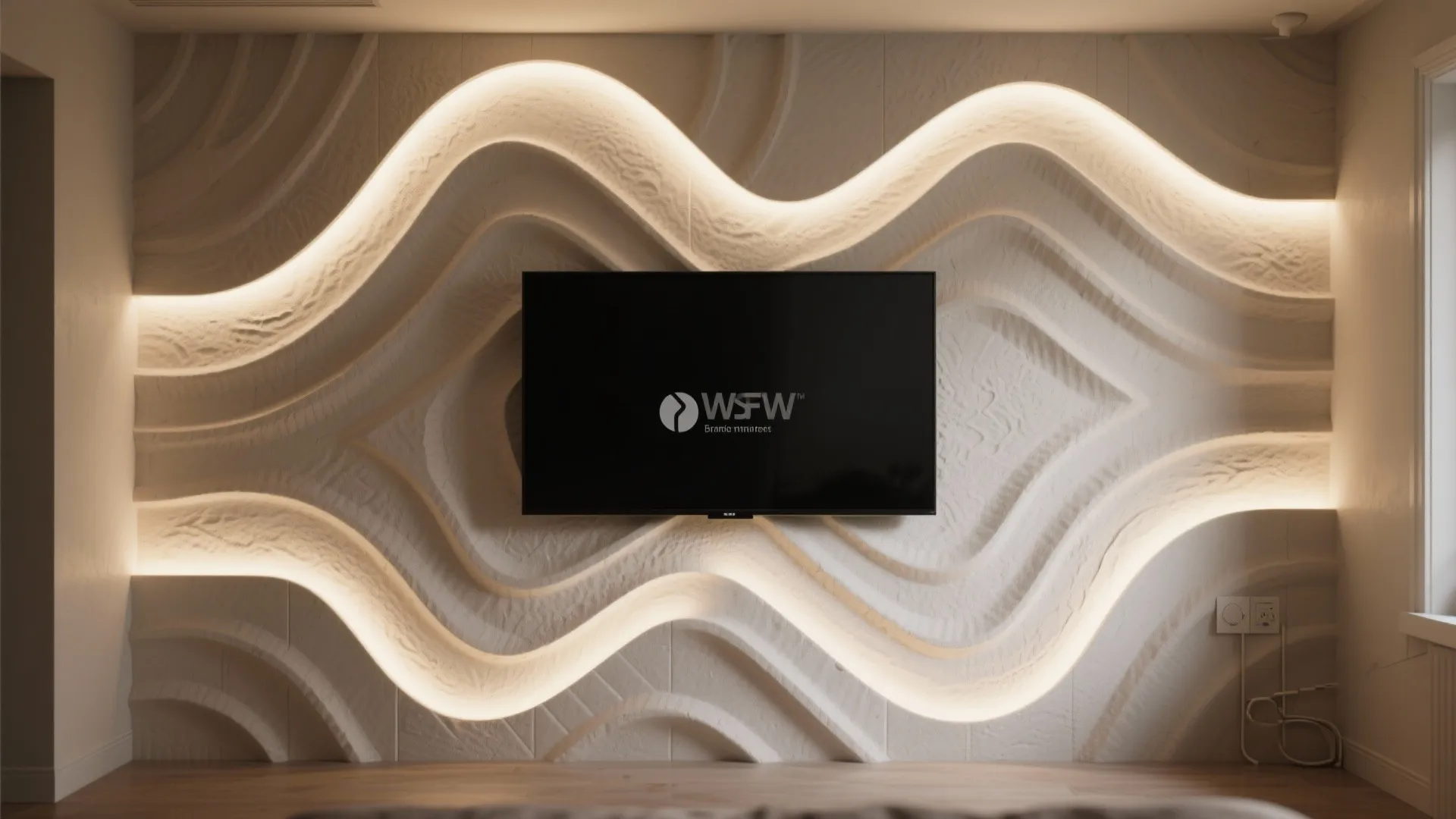 Idea 5: Plaster Relief + LED Grazing