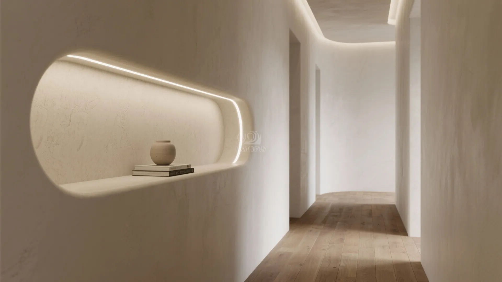 Niches, Curves, and Light with Modern Plaster