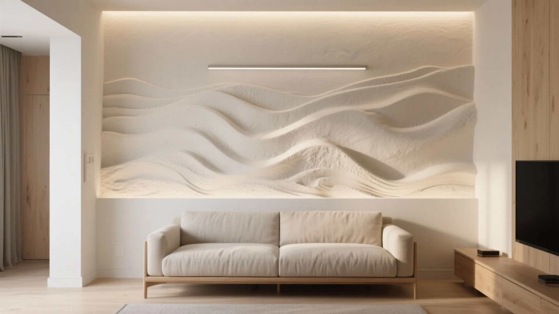Sculpted Plaster Relief Walls