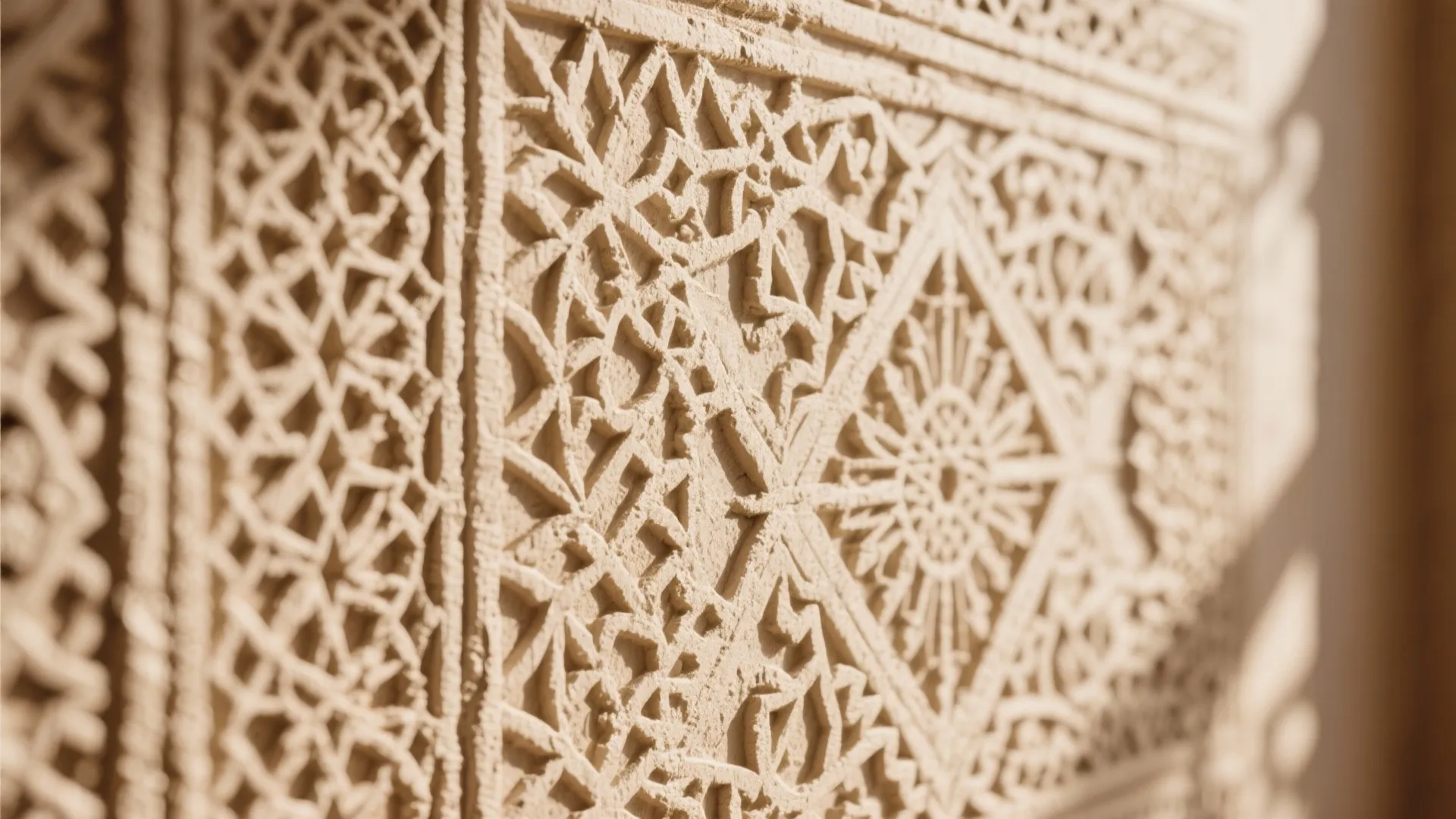 Textured Plaster with Stencils