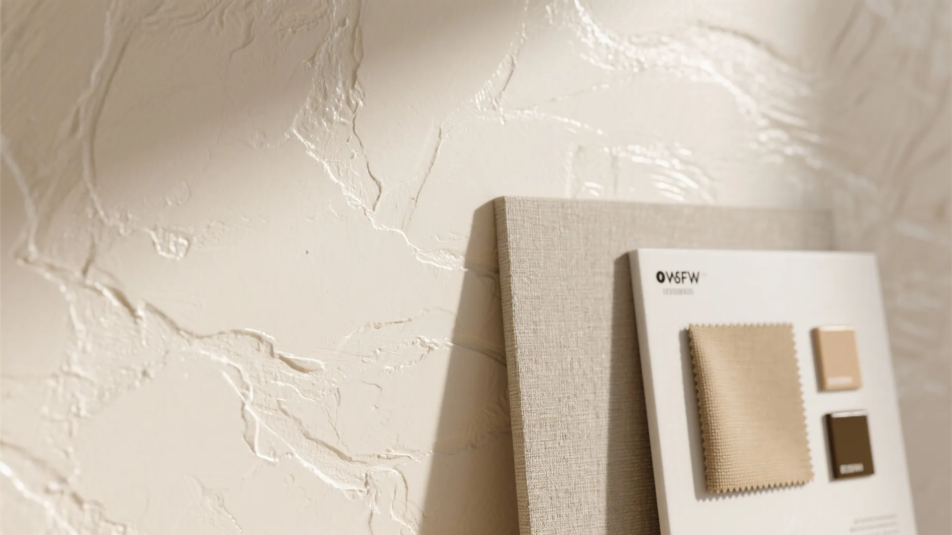 1. Textured plaster for subtle depth