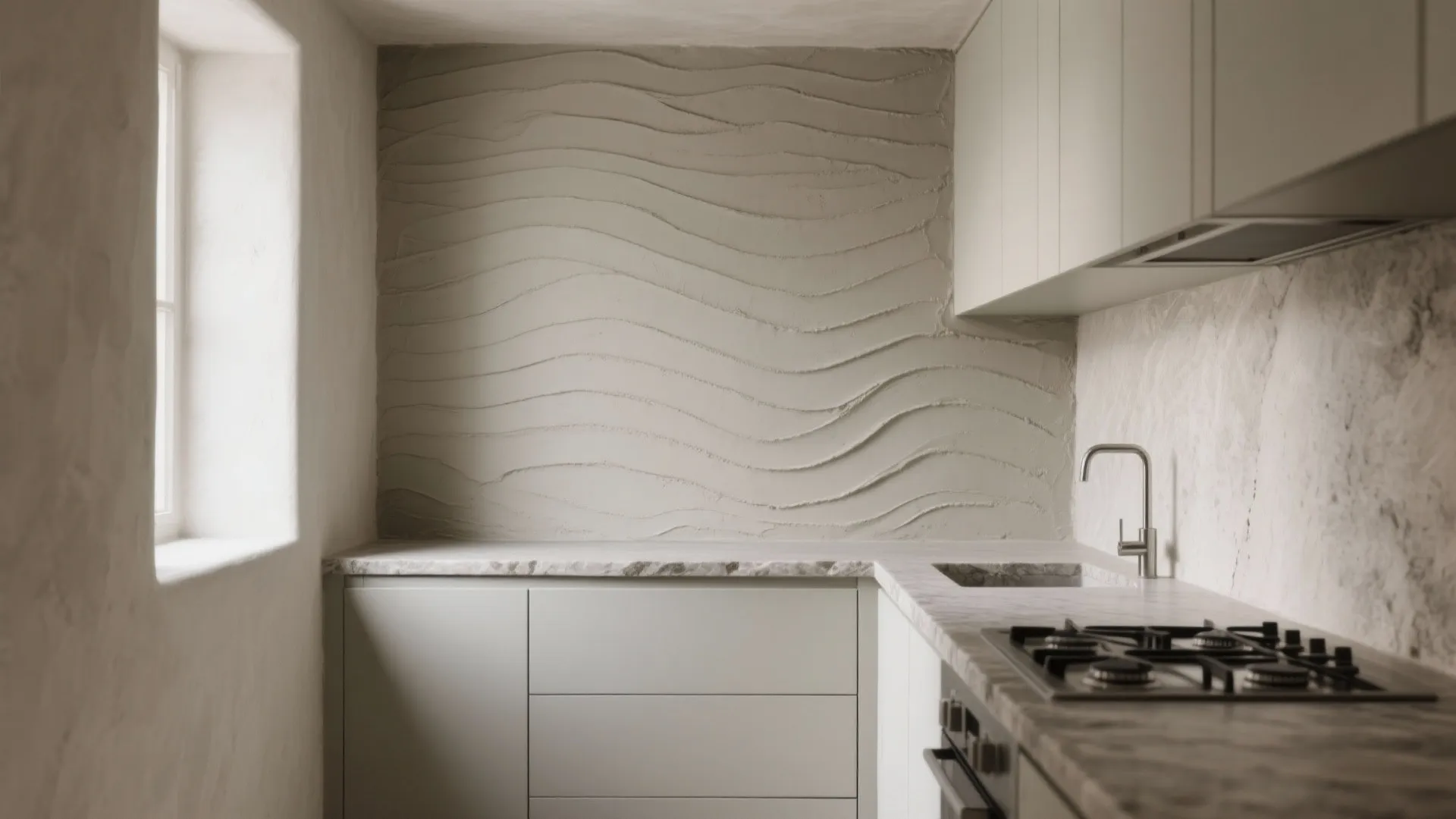 Textured Plaster Waves for a Seamless, Paintable Finish