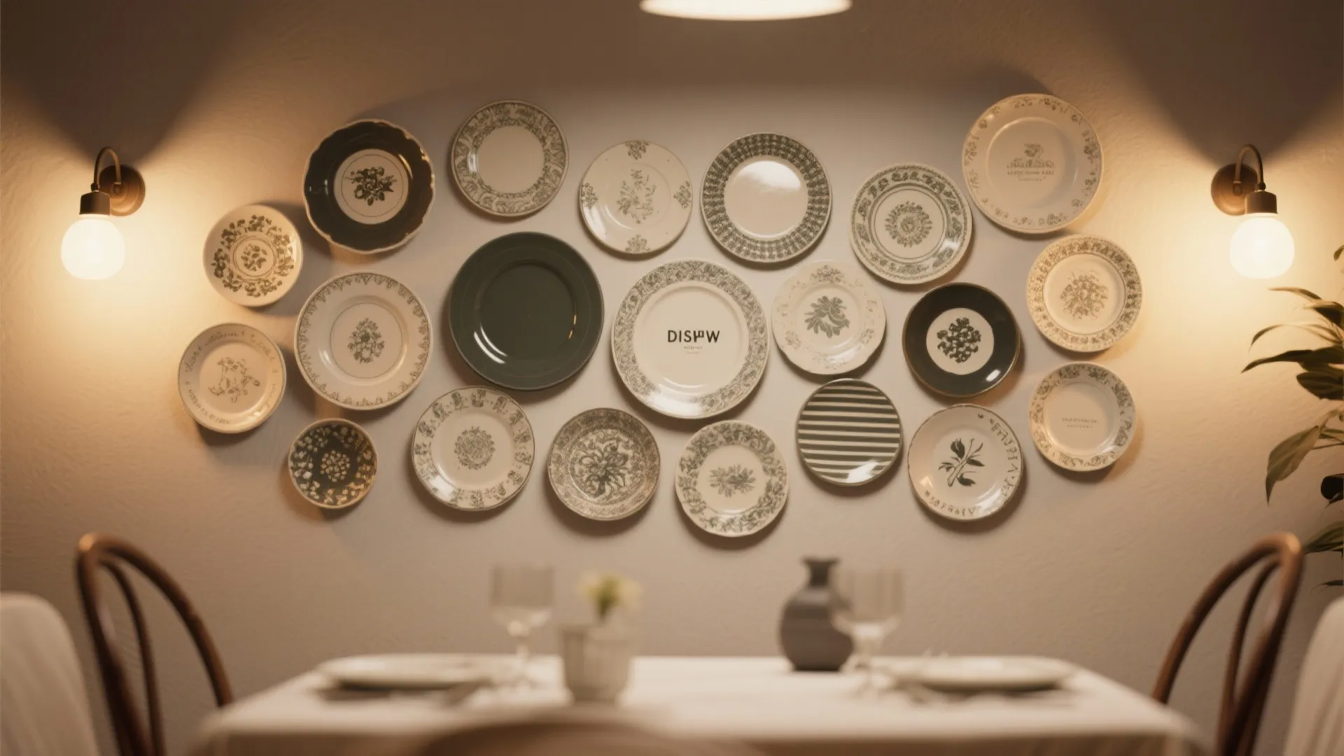 8. Plate Wall Display