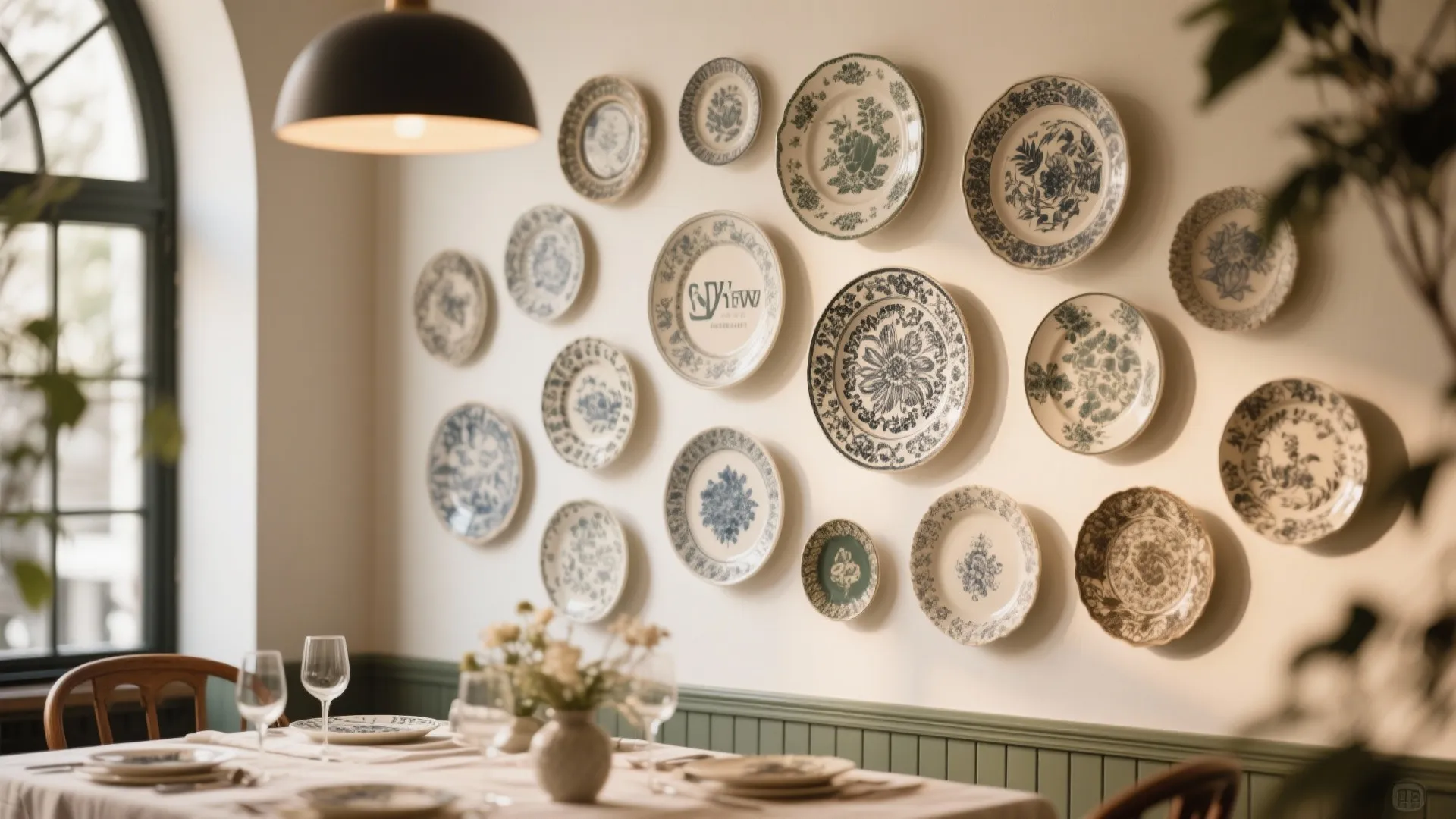 7. Plate Wall Display