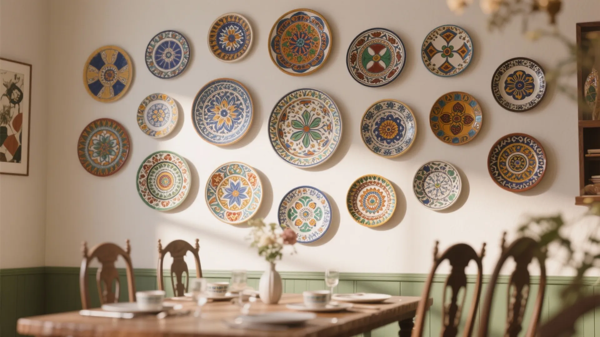 9. Plate Wall Display