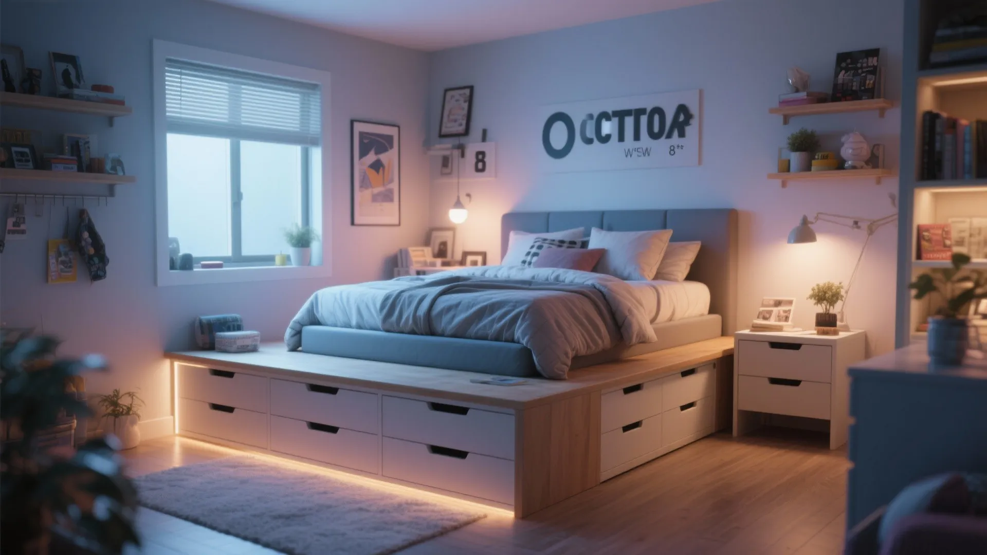 9. Raised Platform Beds