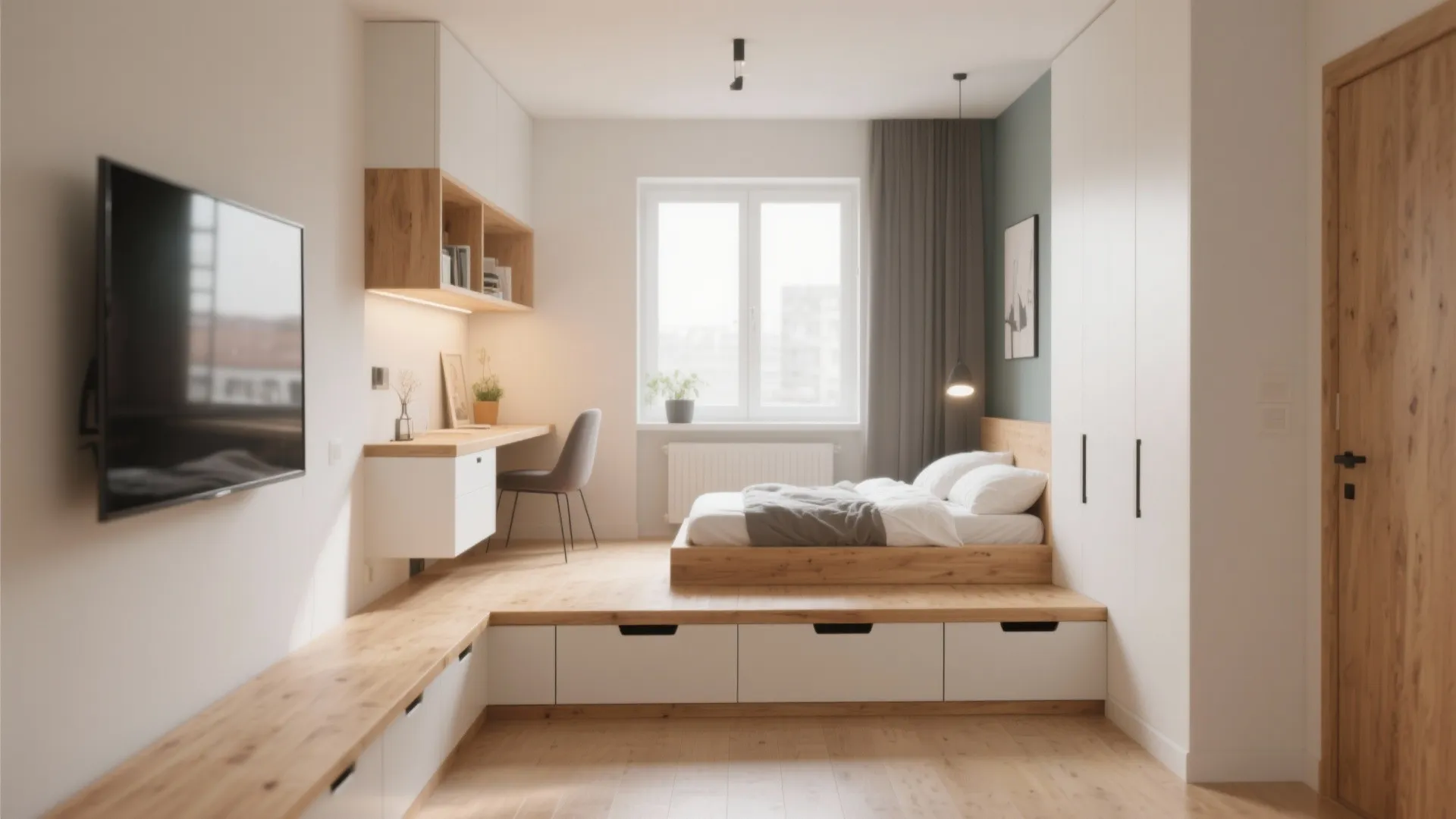 Raised Platform with Storage