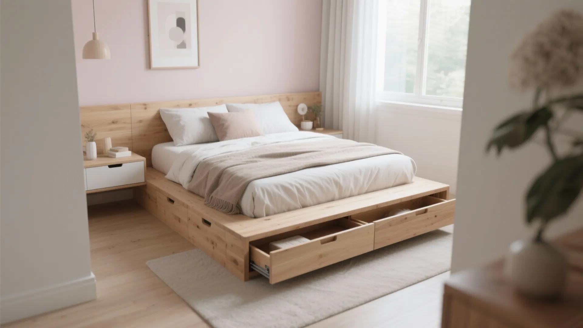 1. Raise the Bed for Storage