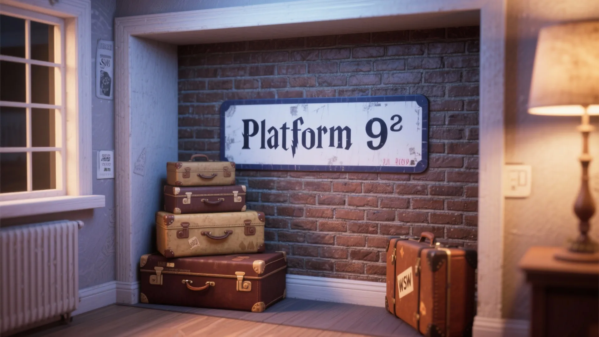 5. Platform 9¾ Nook — Small Vignette, Big Impact