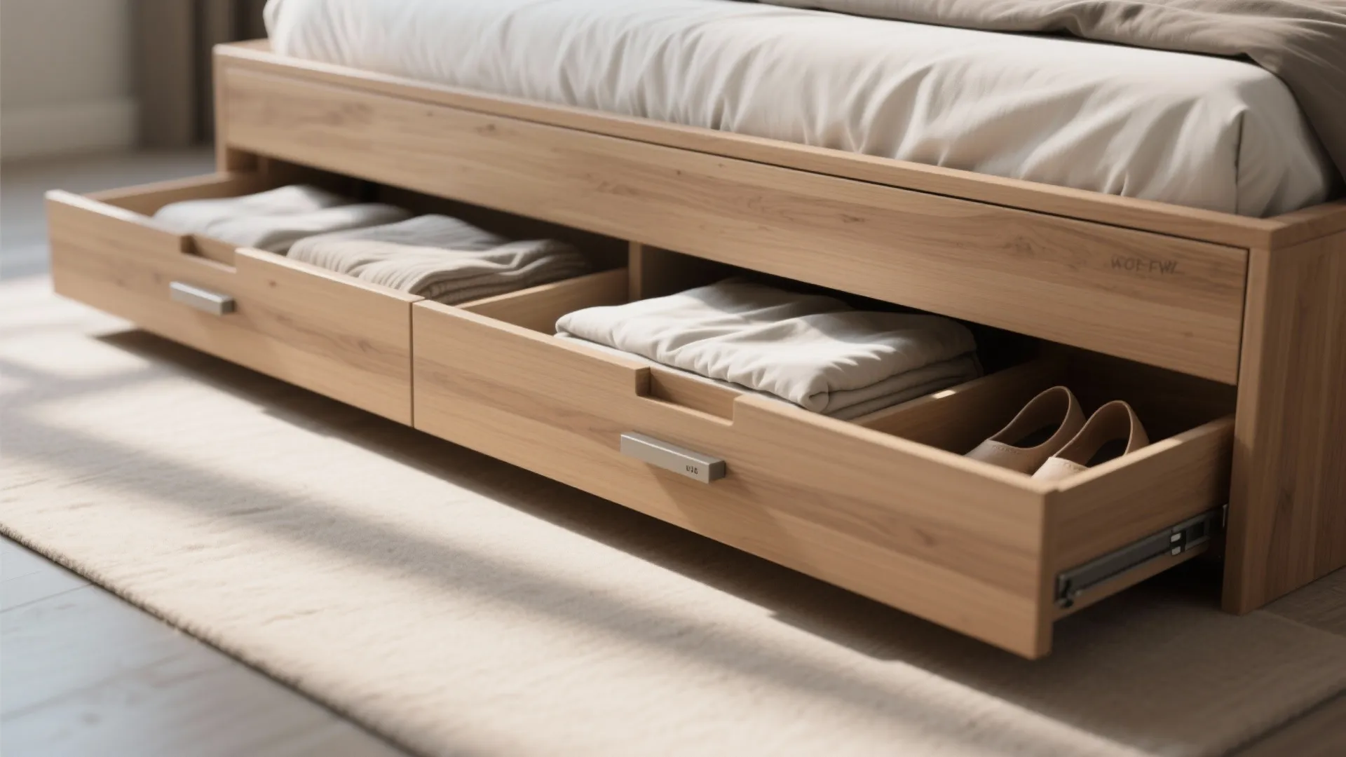 1. Platform beds with hidden storage