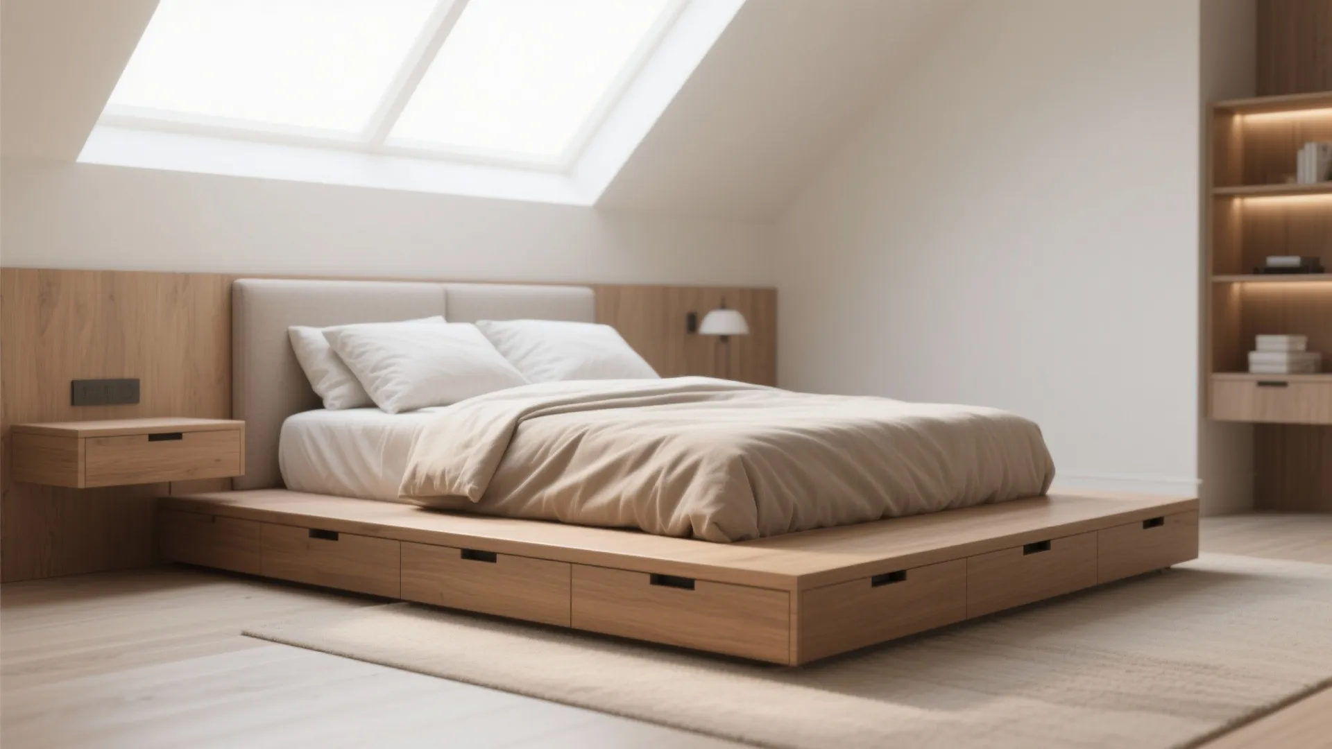 3. Platform Bed + Underneath Solutions
