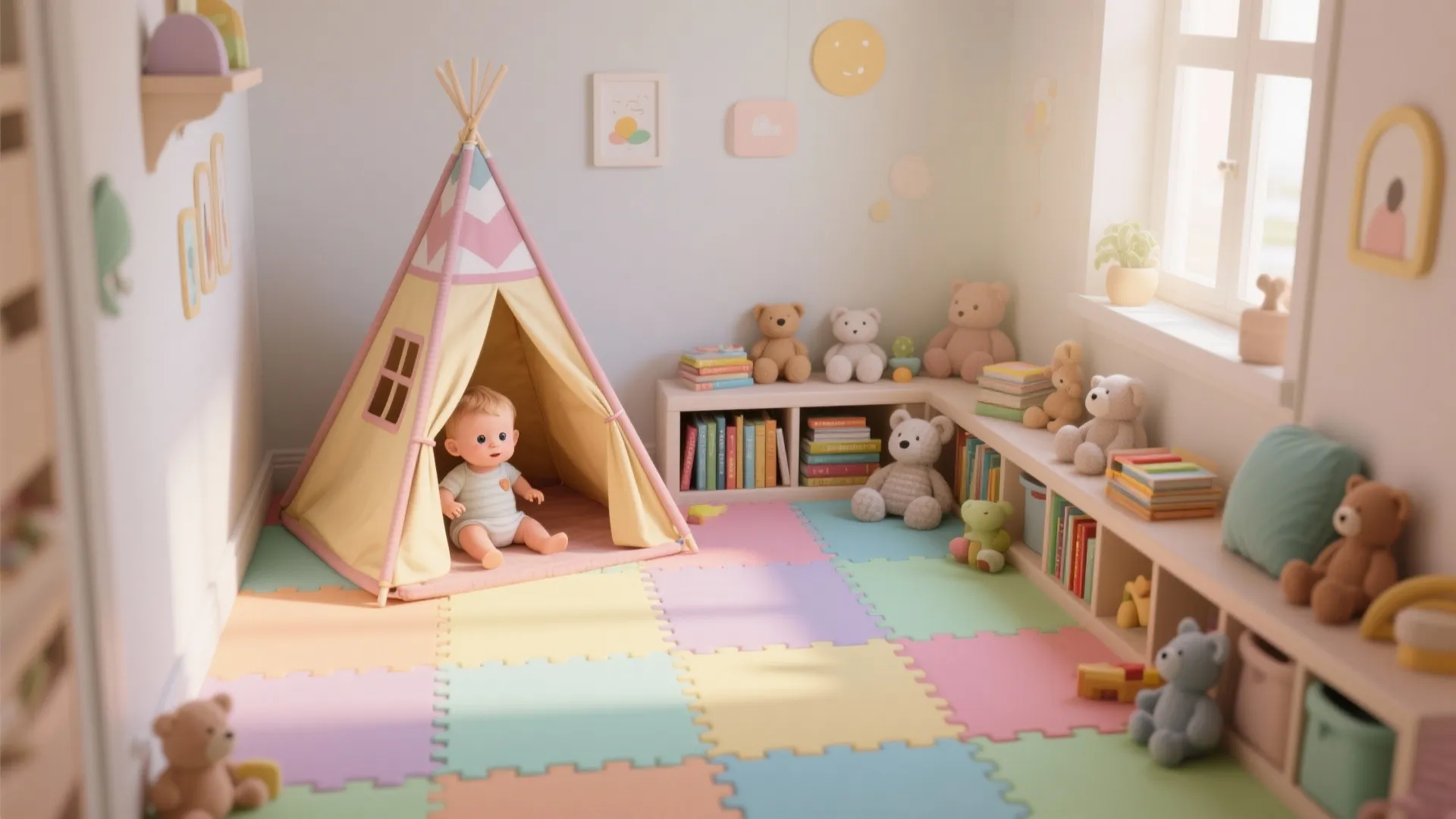 3. Play Corners with Soft Flooring
