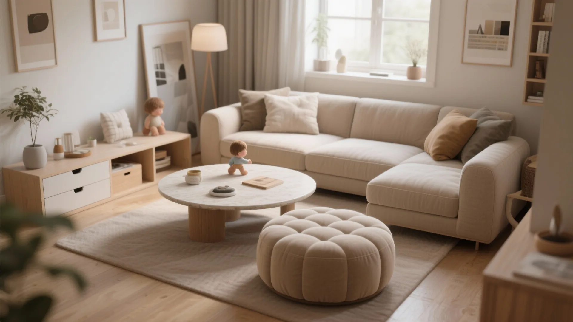 8. Play-Friendly Coffee Table