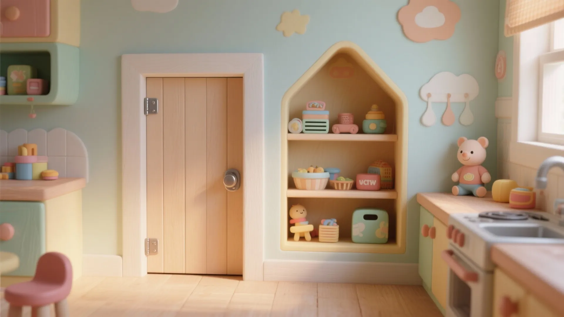 5. Functional Play Nook Door