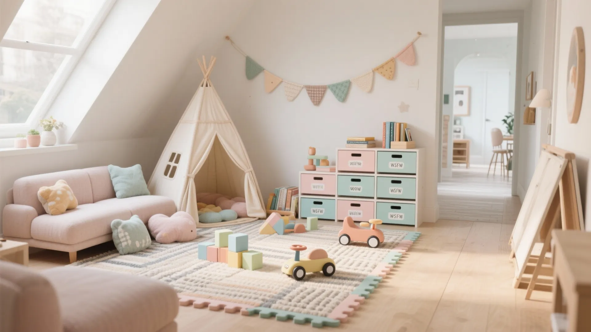 Interactive Play Zones That Double as Decor