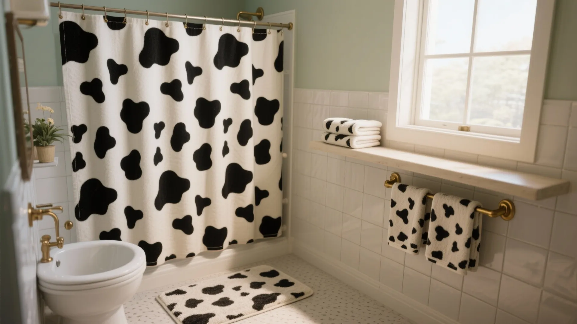 10 Bathroom Cow Decor Ideas: Playful, practical and petite: 5 cow-themed bathroom ideas I use in small spaces