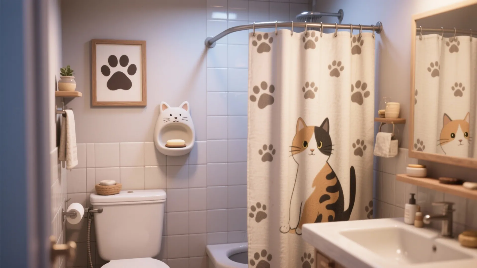 Playful Accessories & Shower Curtain