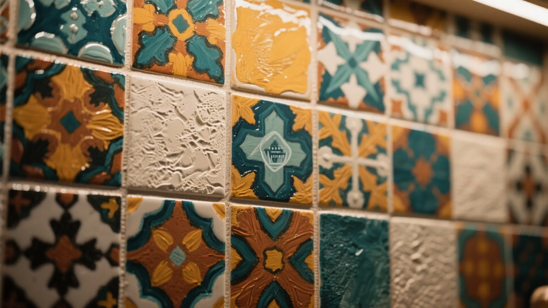 2. Playful Backsplashes as Art