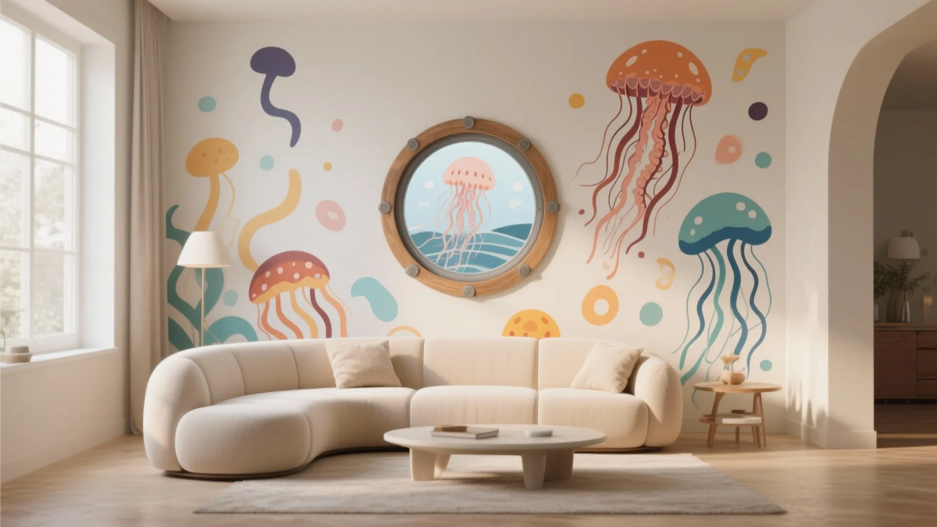 3. Add playful murals selectively