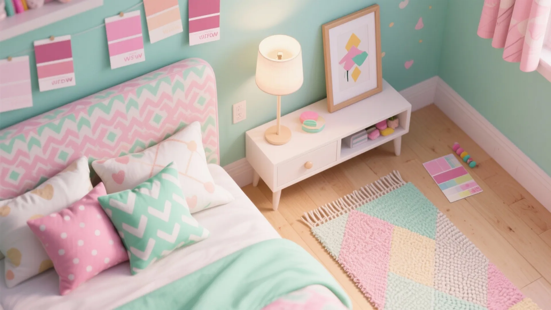 5. Playful Palette and Compact Accent Pieces