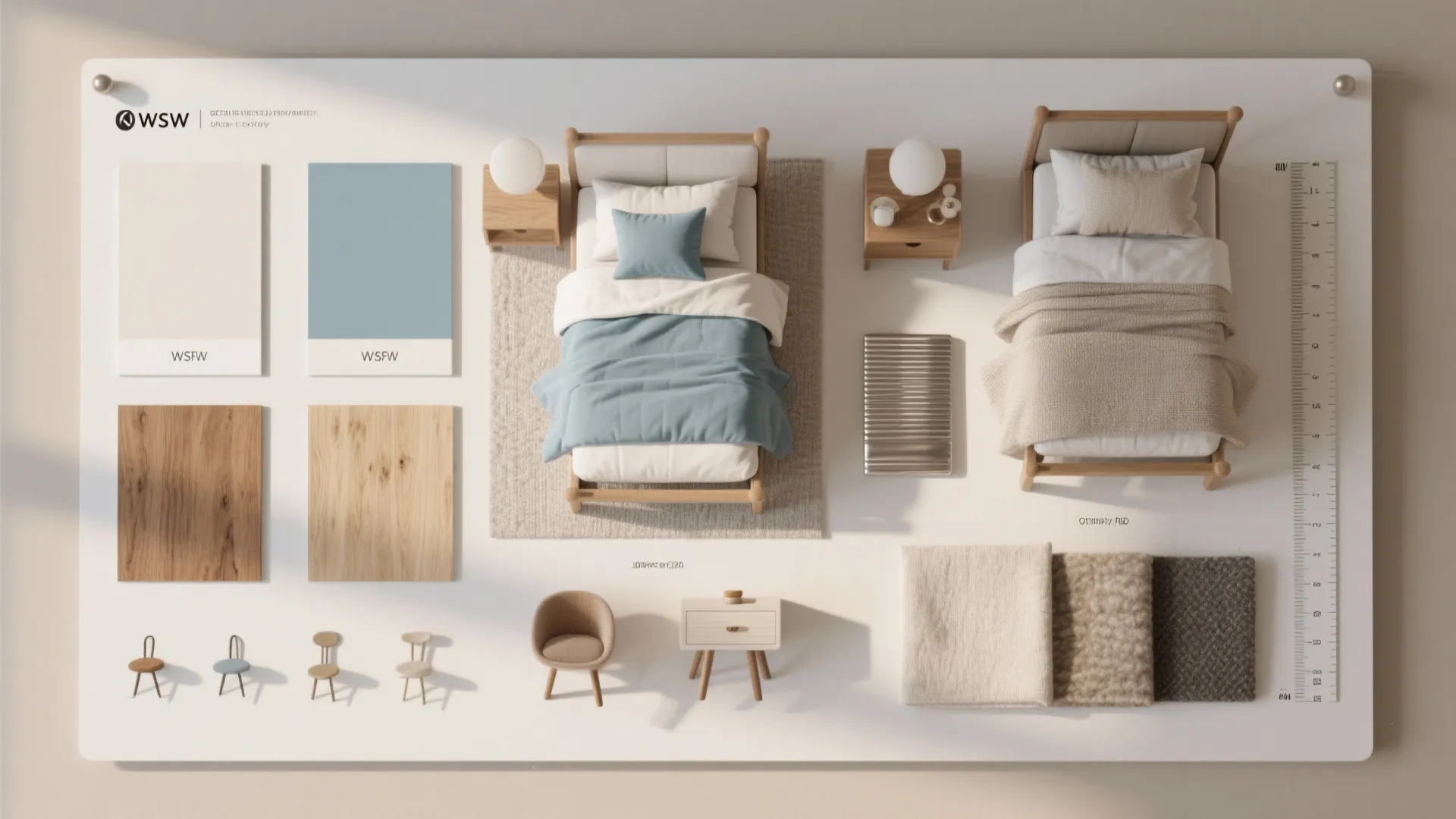 5. Playful scale and a focused color story