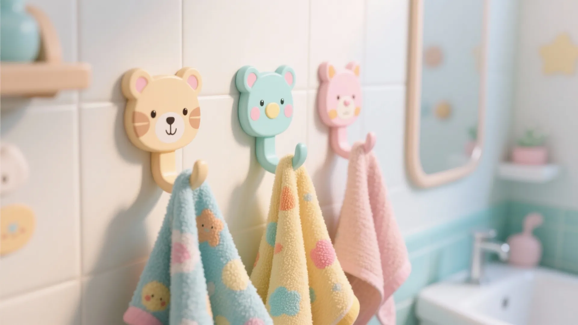 5. Playful Wall Hooks