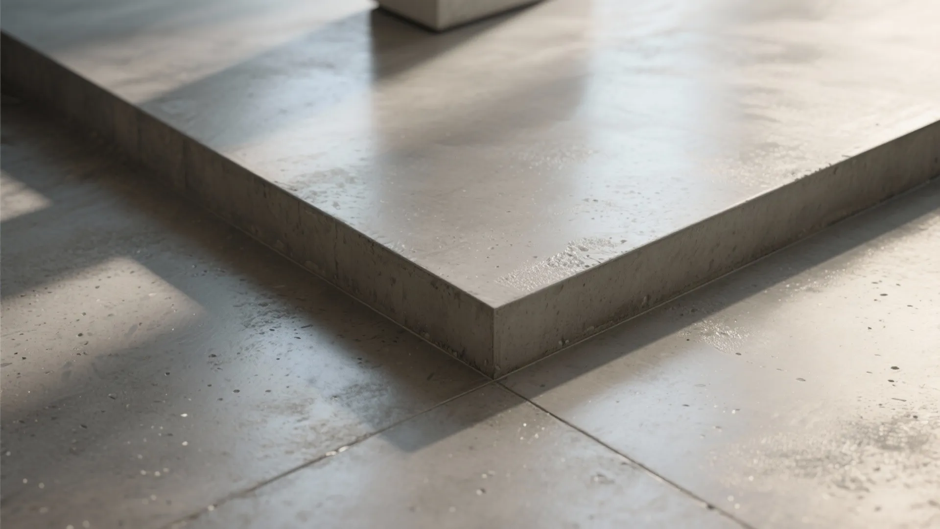 Polished Cement Flooring and Raised Plinth