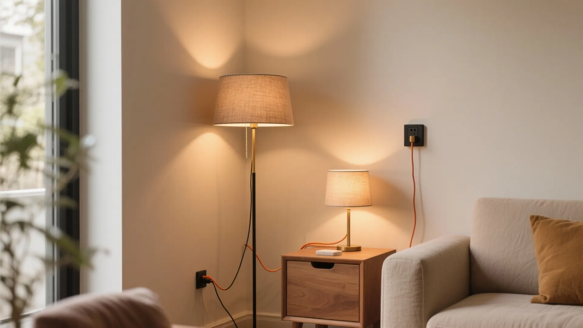 1) Layered Lighting You Can Plug In