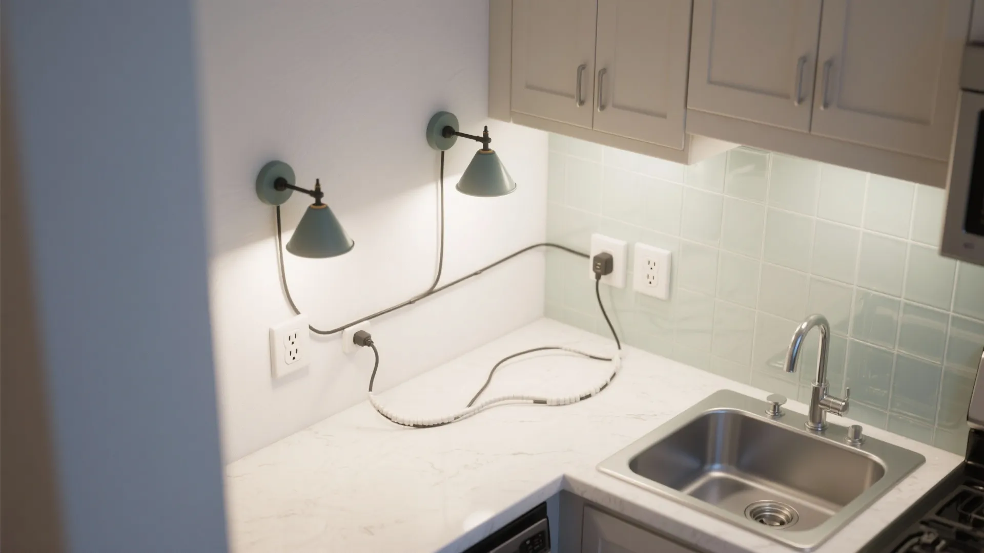 Plug‑In Adjustable Sconces for Renters