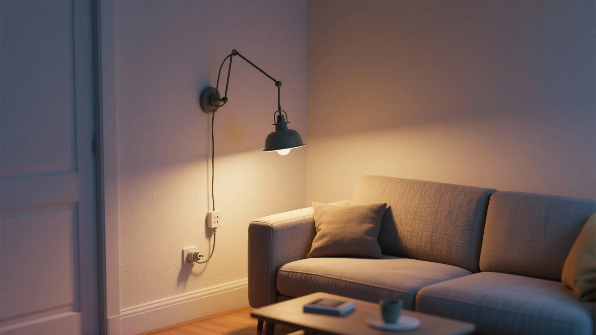 4. Plug-in swing sconces for renters