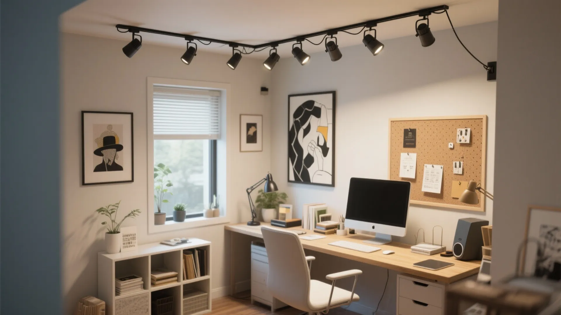 8. Plug-in Track Lighting