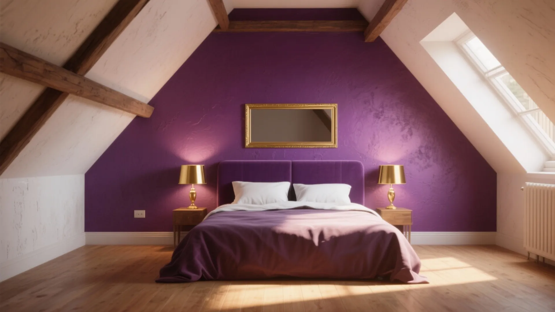 1. Jewel-Tone Accent Wall with Warm Gold Touches