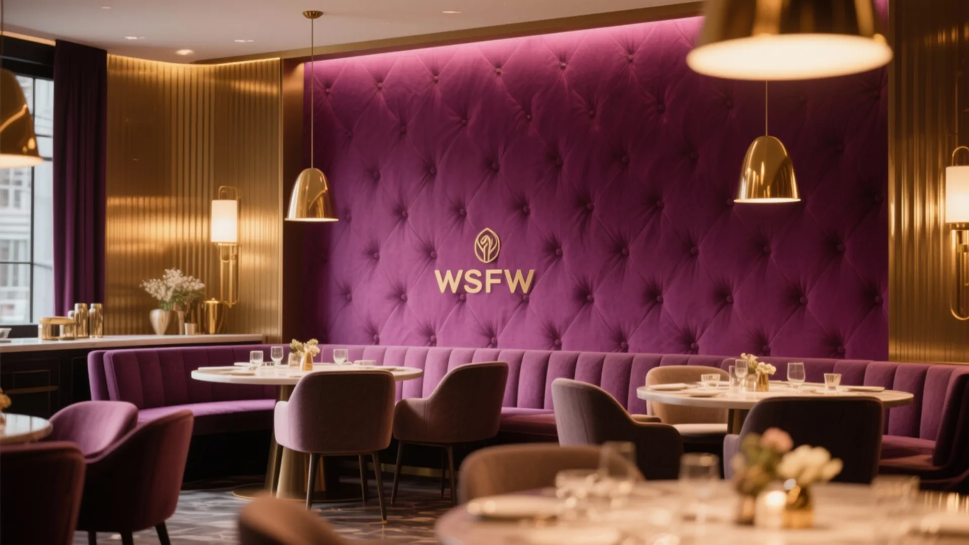 Rich Plum Statement Wall