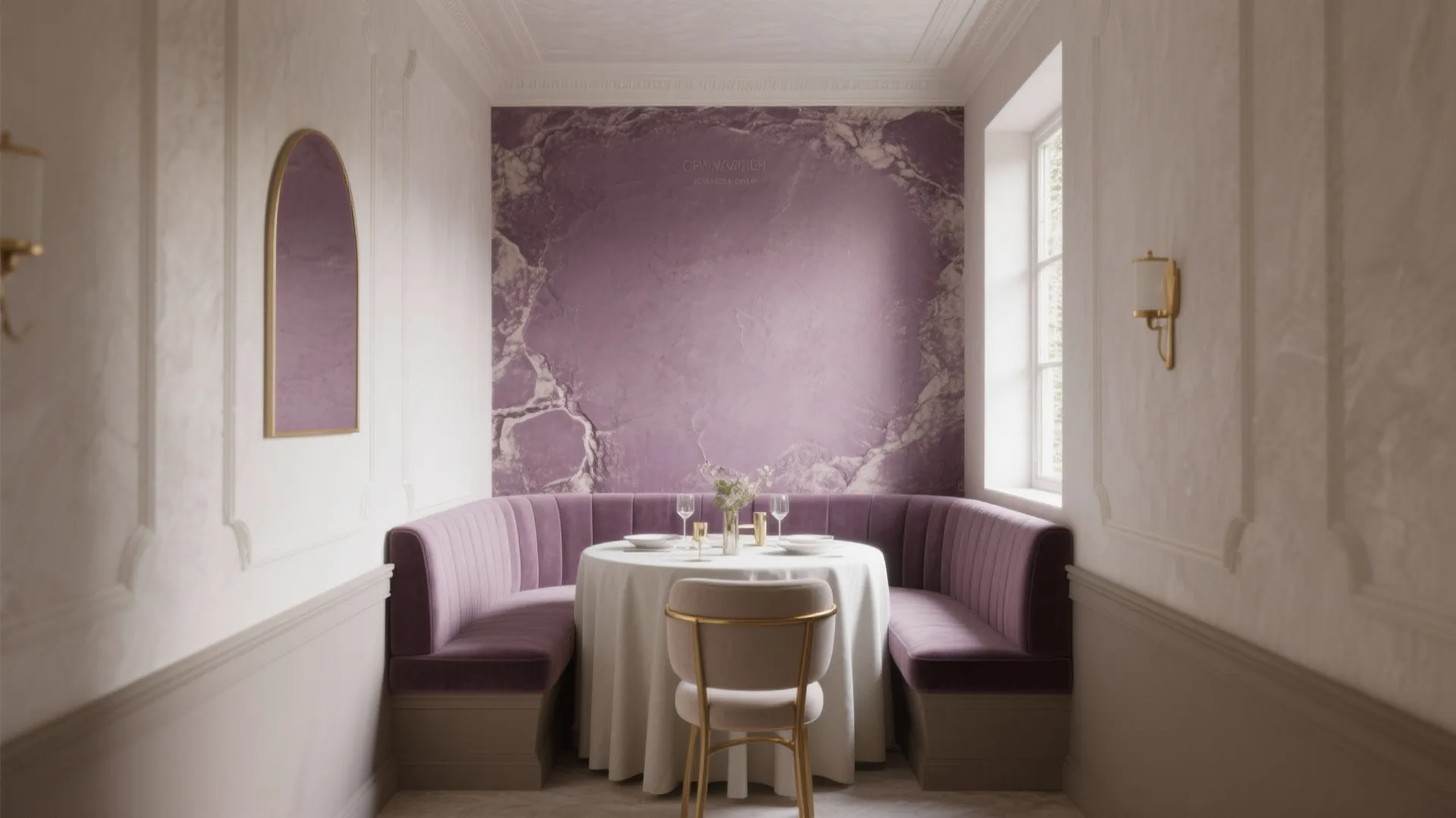 Plum Venetian Plaster for Subtle Luxury