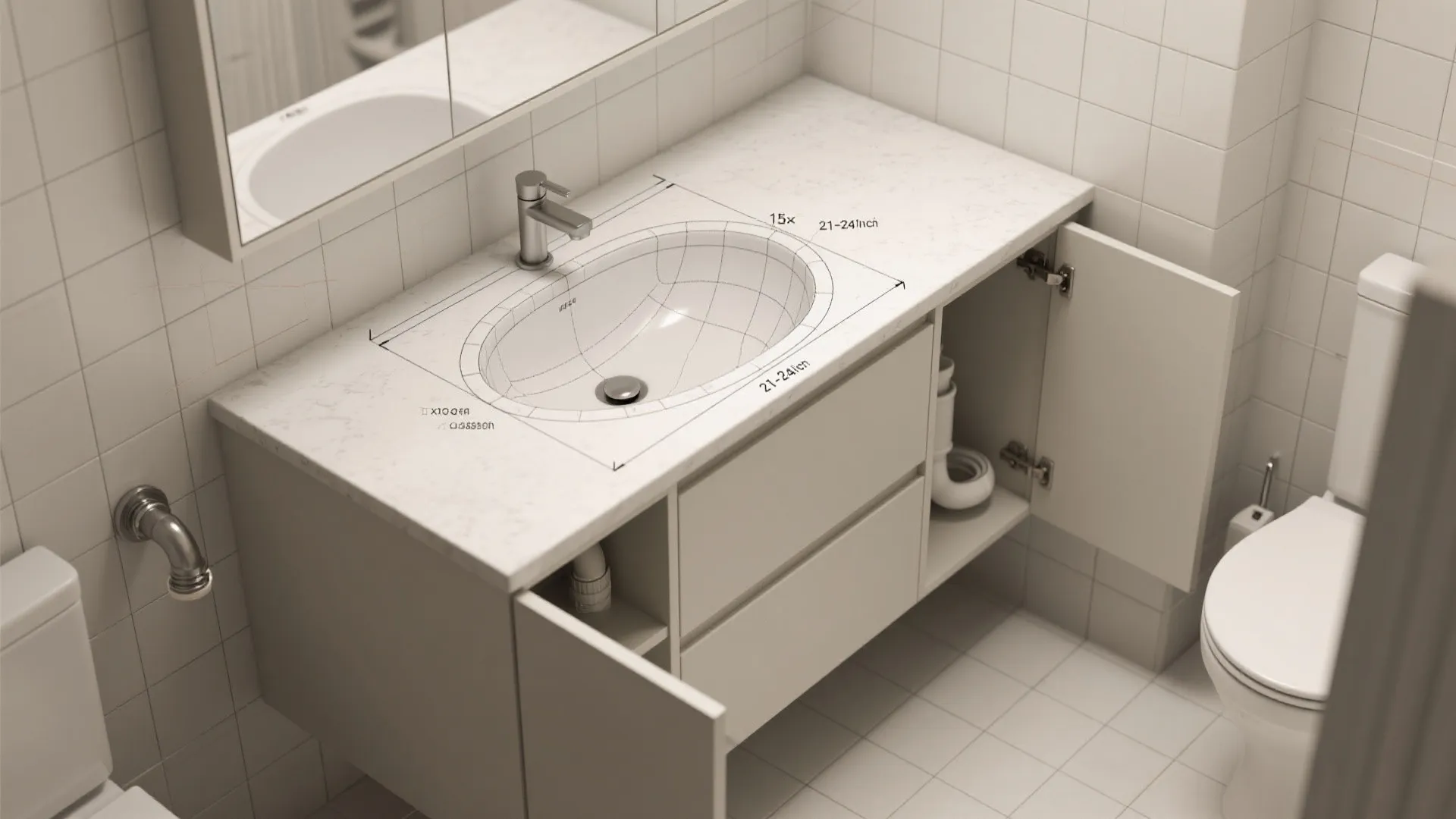 5. Offset plumbing and layout tweaks for comfort