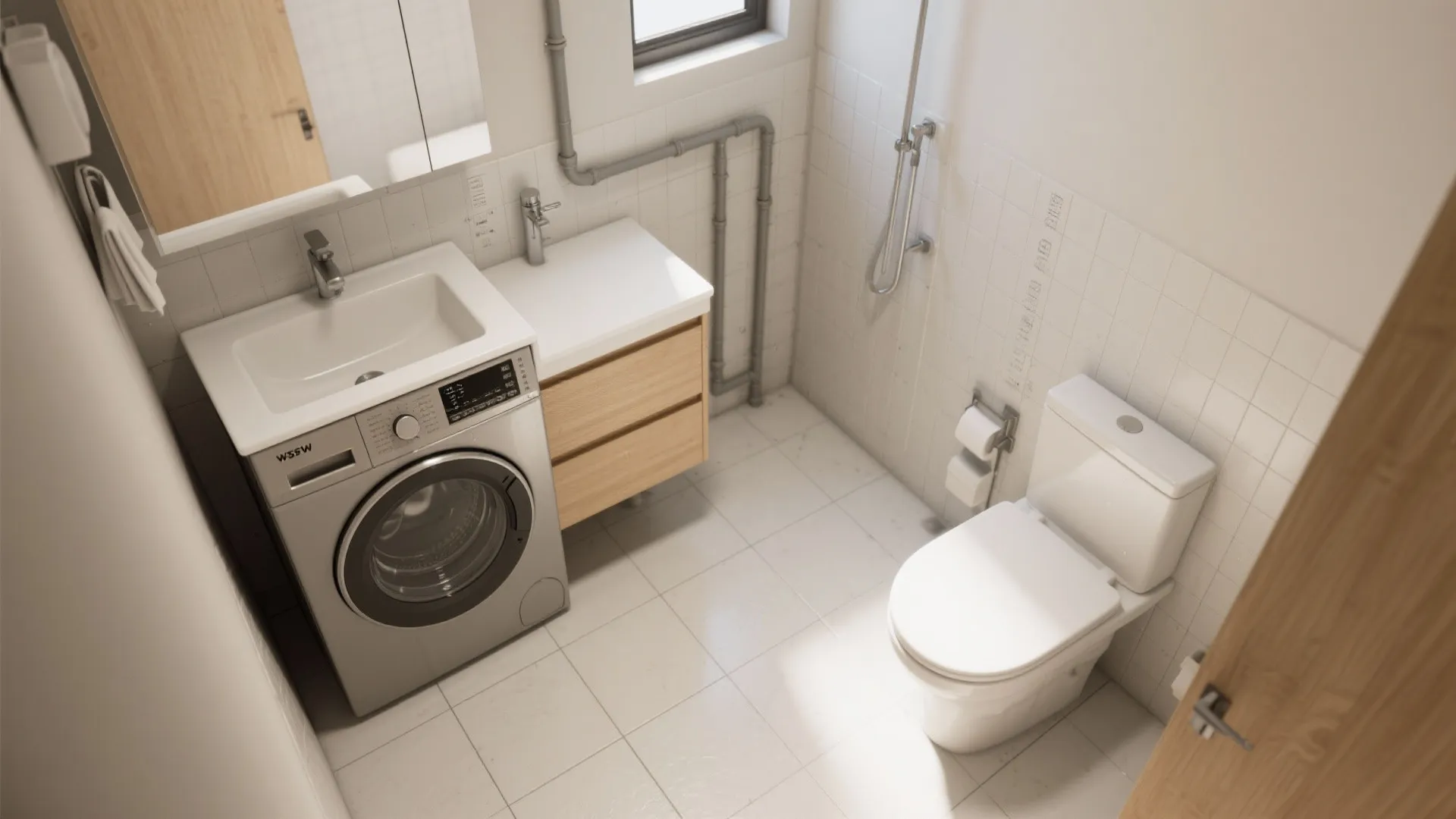 3. Line up plumbing on one wall to cut costs