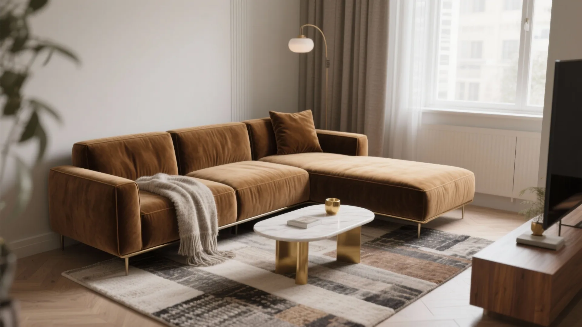 2. Plush Seating with Streamlined Profiles