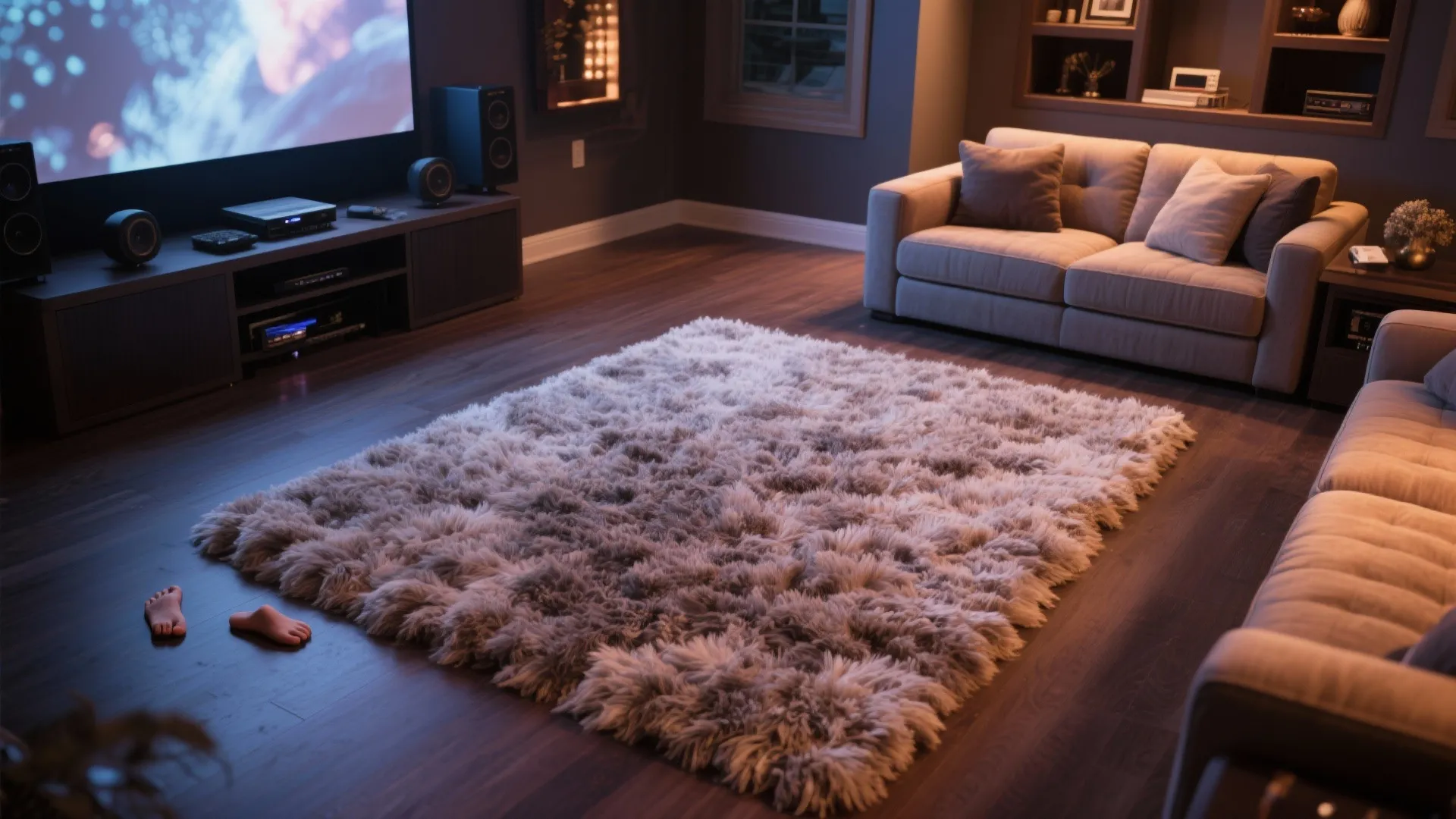 7. Plush Shag Comfort