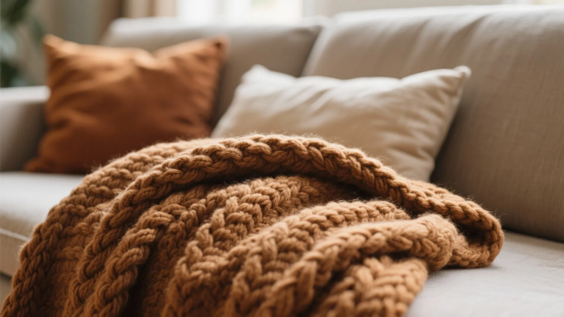 6. Plush Throw Blankets & Cushions