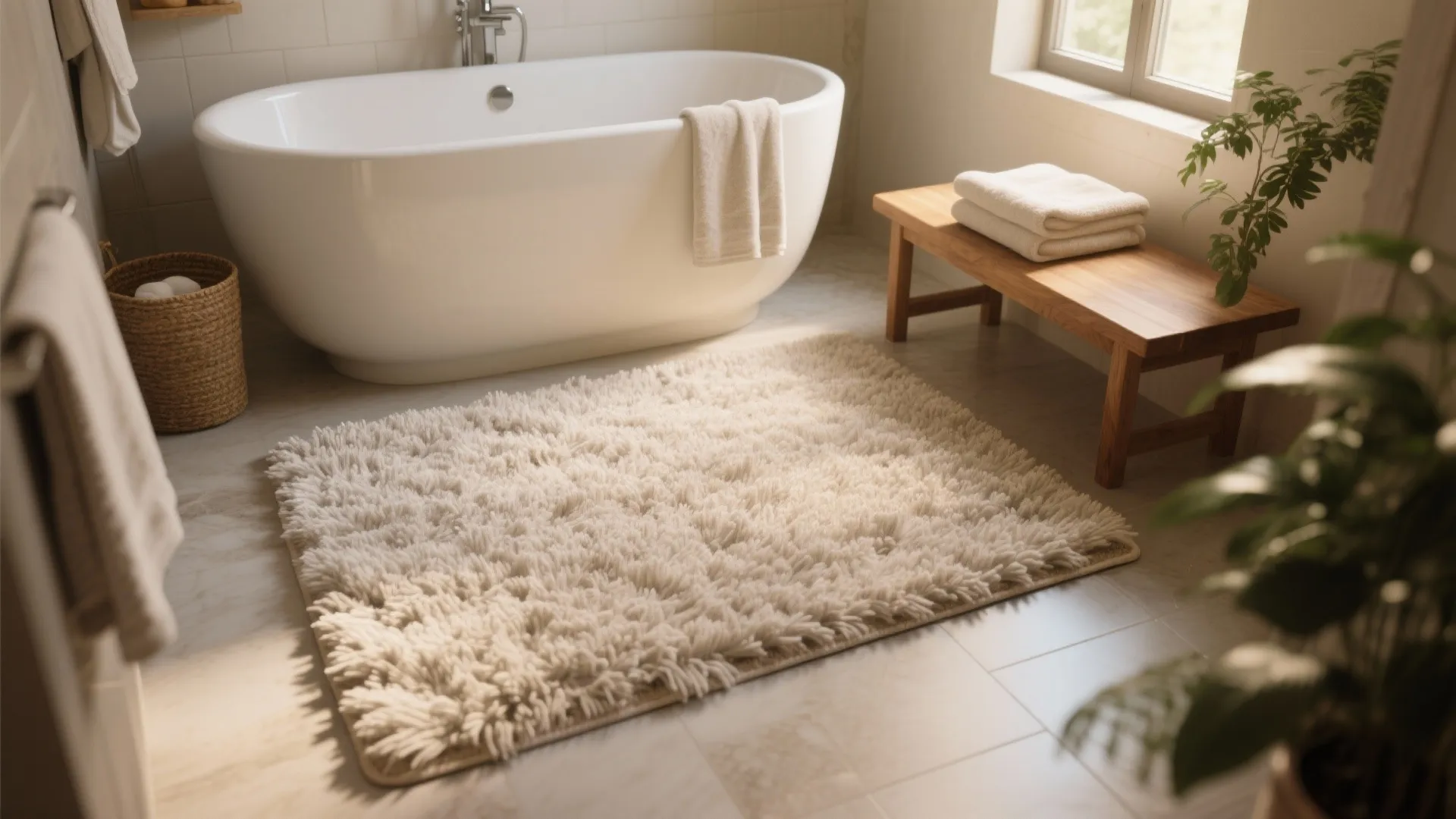 2. Plush Machine-Washable Shag for Cozy Comfort