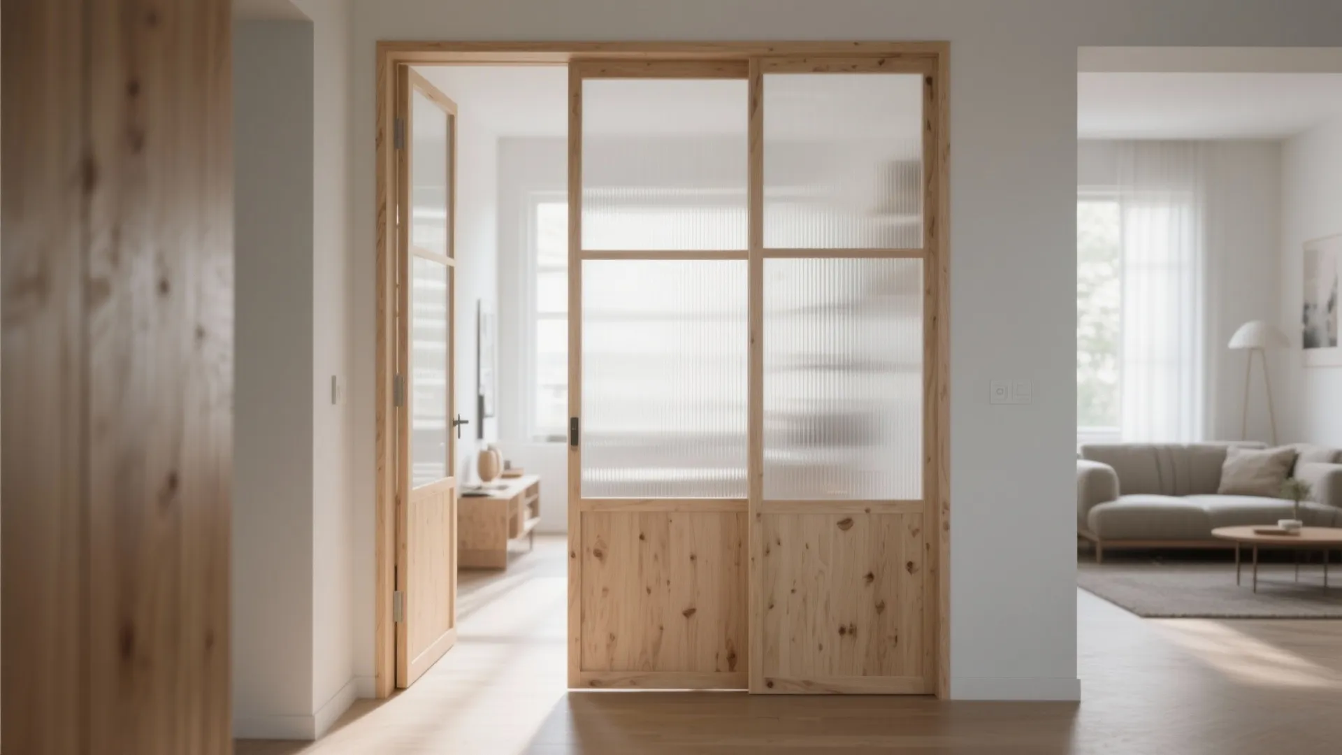 Plywood + Glass or Acrylic for Translucent Privacy
