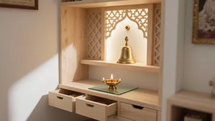 5 plywood pooja room designs for small homes