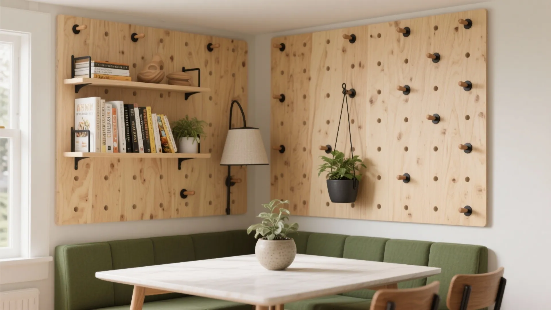 Modular Pegboard Wall for Flexible Display