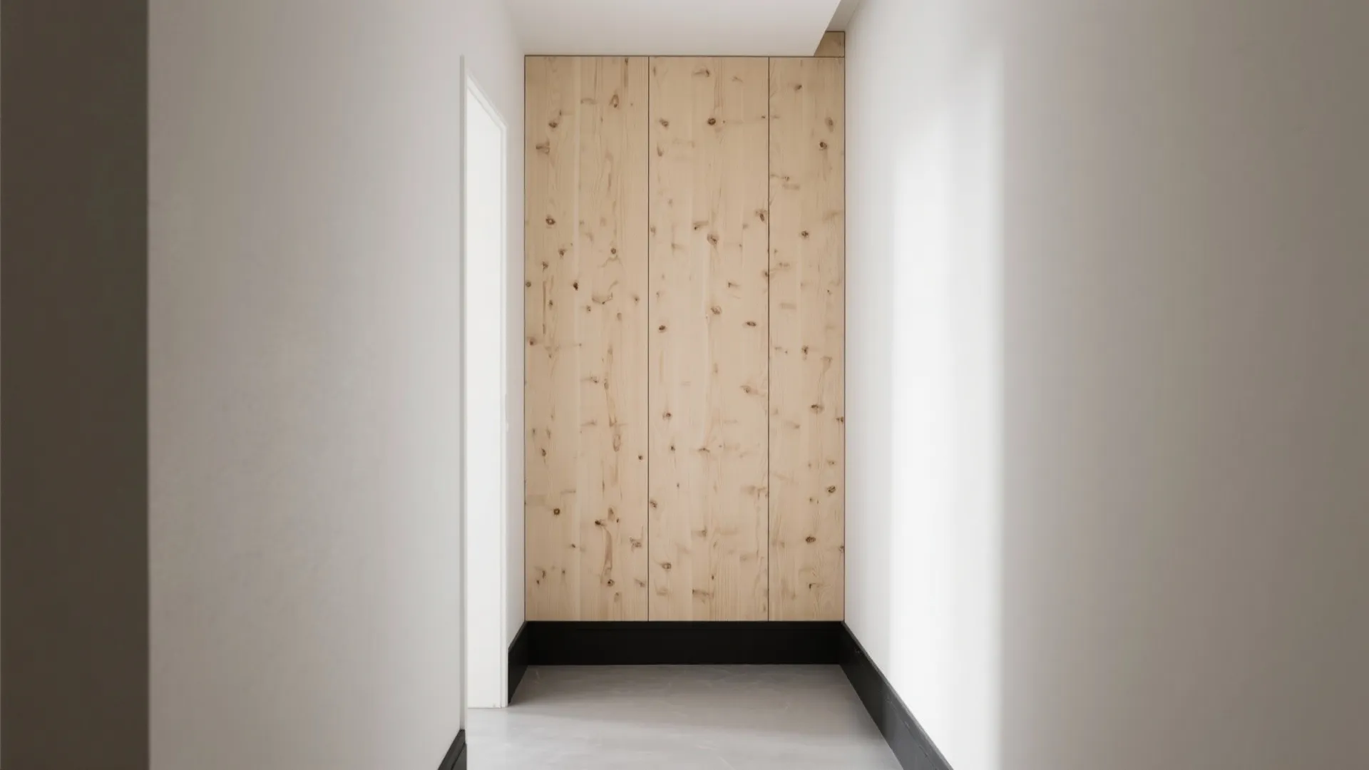 Warm Plywood Wall Paneling