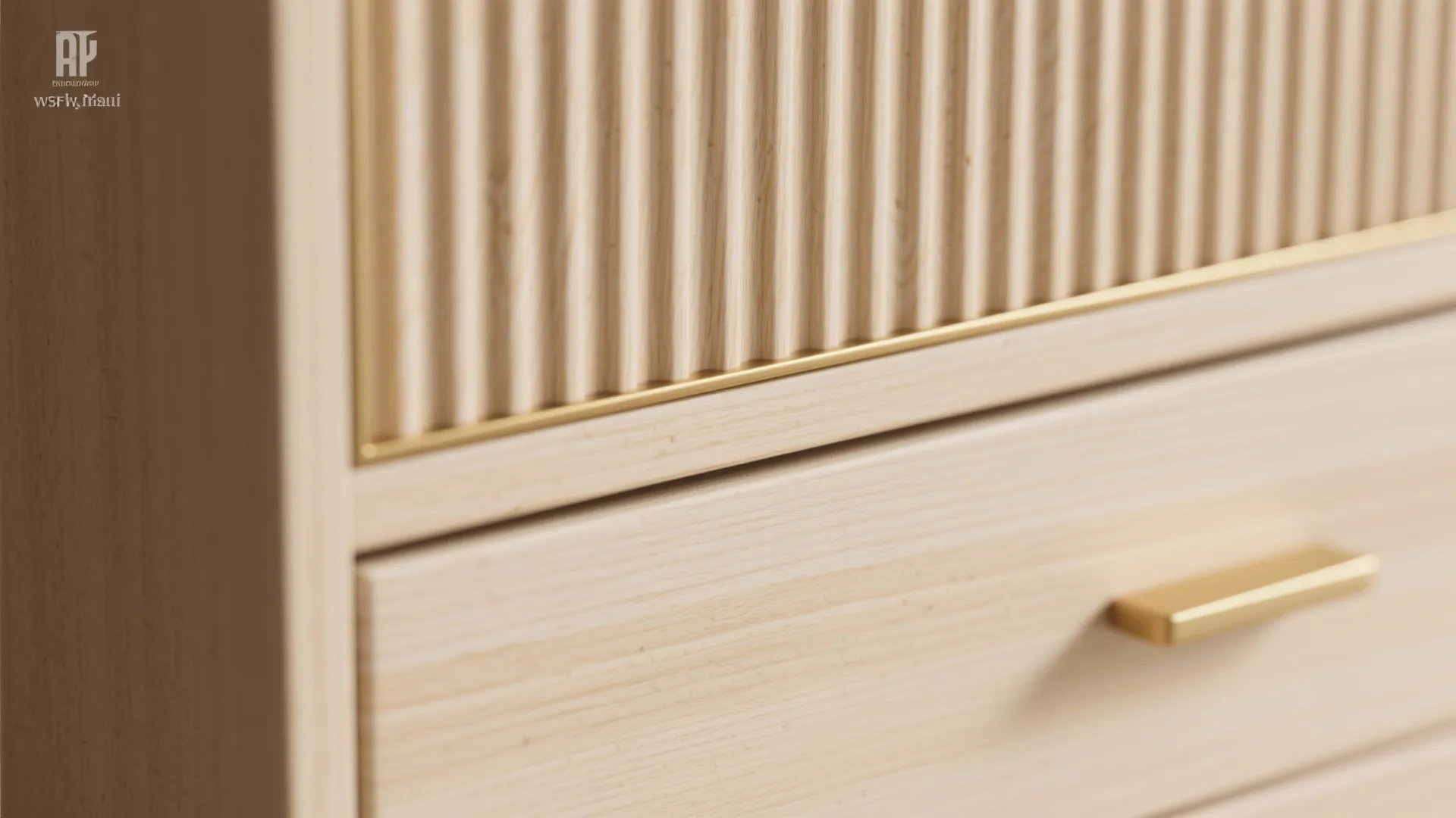 Minimal plywood pooja with concealed storage