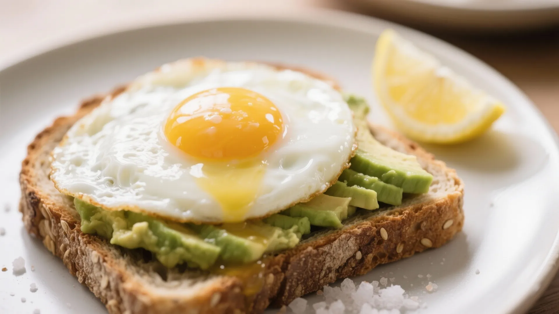 1. Soft Poached Egg on Avocado Toast