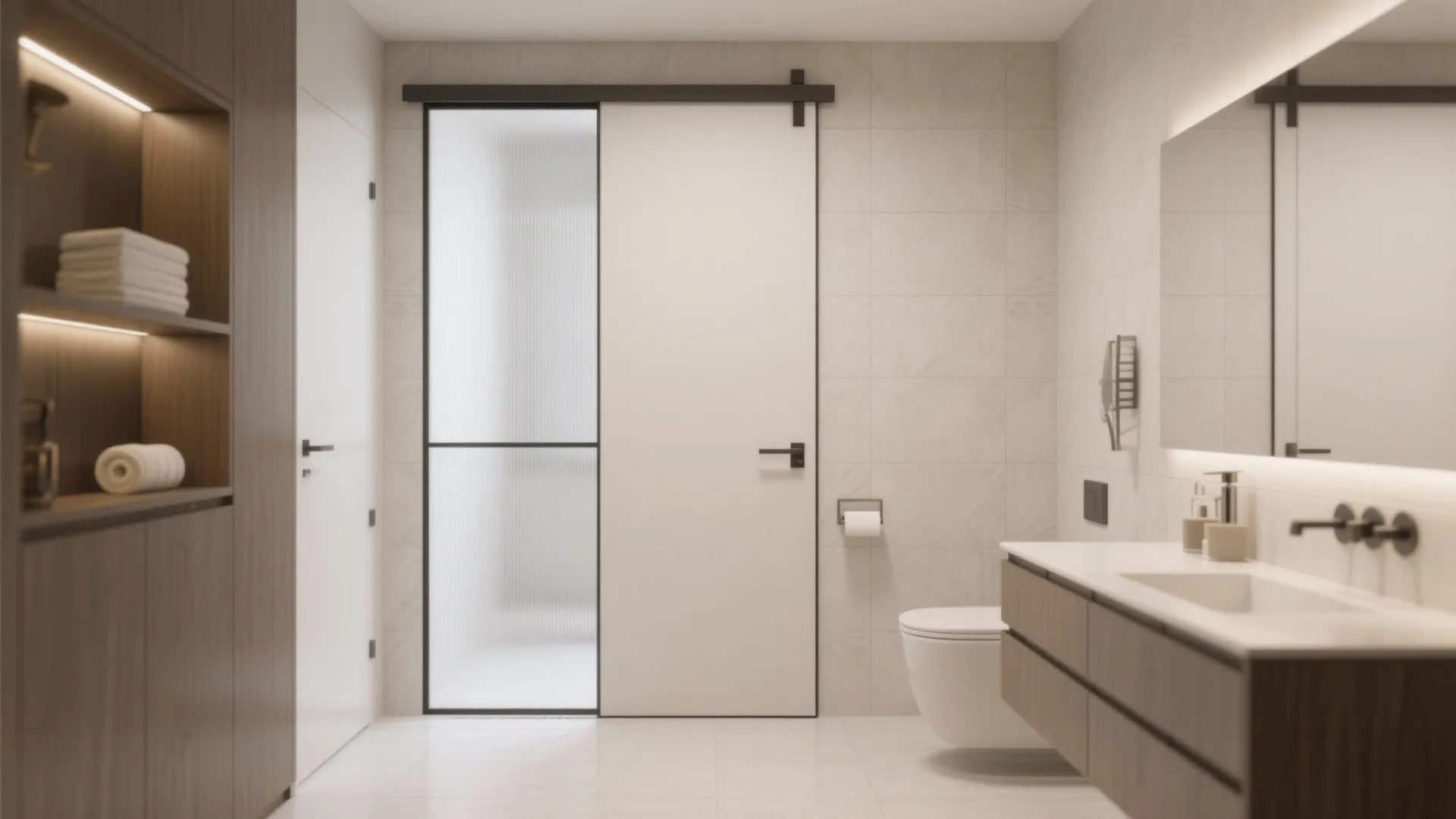 Pocket Door with Soft-Close