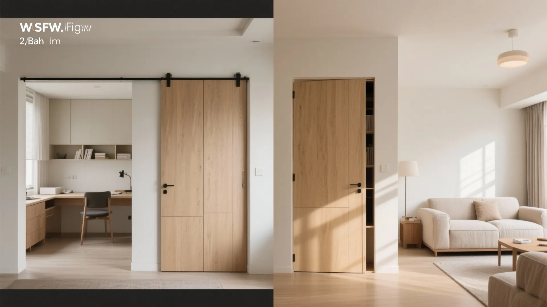 3) Sliding pocket doors to flex a study/guest room